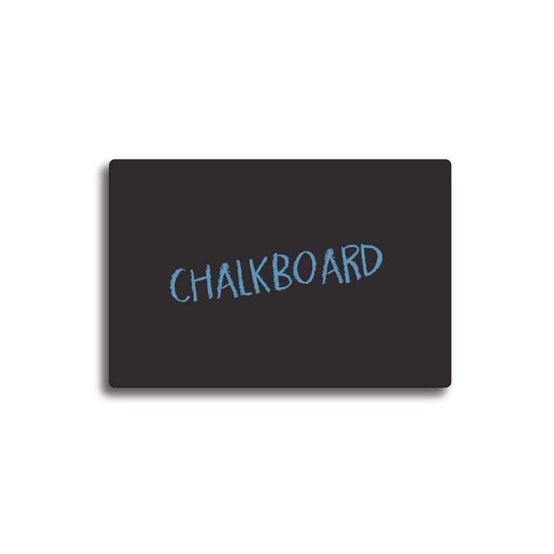 NapTags Chalkboard Name Badges with Fasteners Backer (3" x 2" Black Rectangle) - Image 1